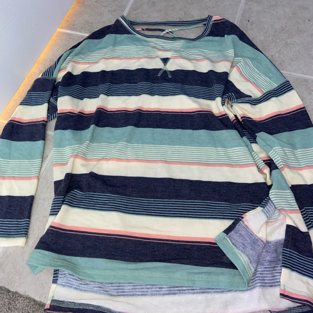 cross open back long sleeve